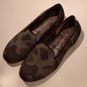 Rothy's Green Camo Loafers